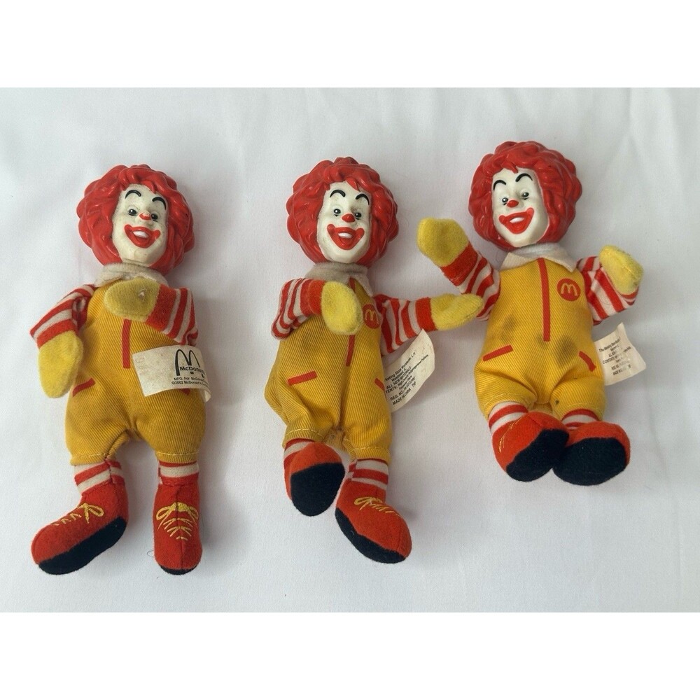 Vtg 2002 Mcdonald's Happy Meal Ronald Mcdonald finger puppet Toy 6in
